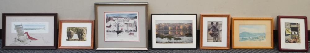 COLLECTION OF FRAMED PRINTS AND