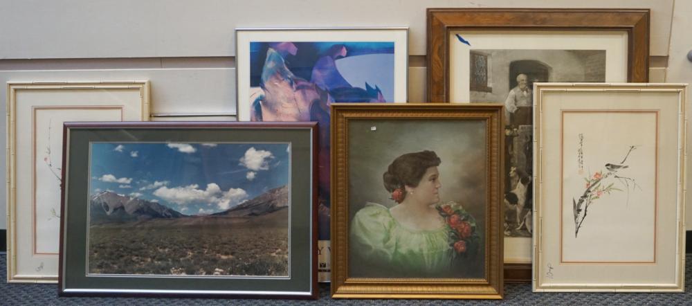 COLLECTION OF FRAMED WORKS OF