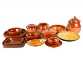 COLLECTION OF FRENCH GLAZED PO