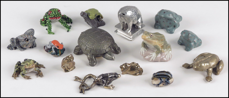 COLLECTION OF FROGS. Including