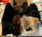 COLLECTION OF FUR CAPES, SKIRT