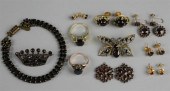 COLLECTION OF GARNET JEWELRY i