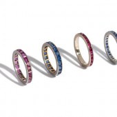 COLLECTION OF GEMSTONE ETERNIT