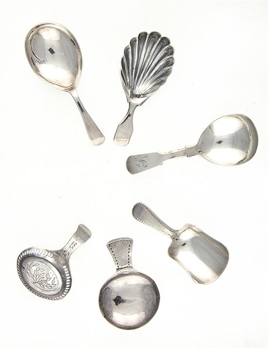 Collection of Georgian sterling tea