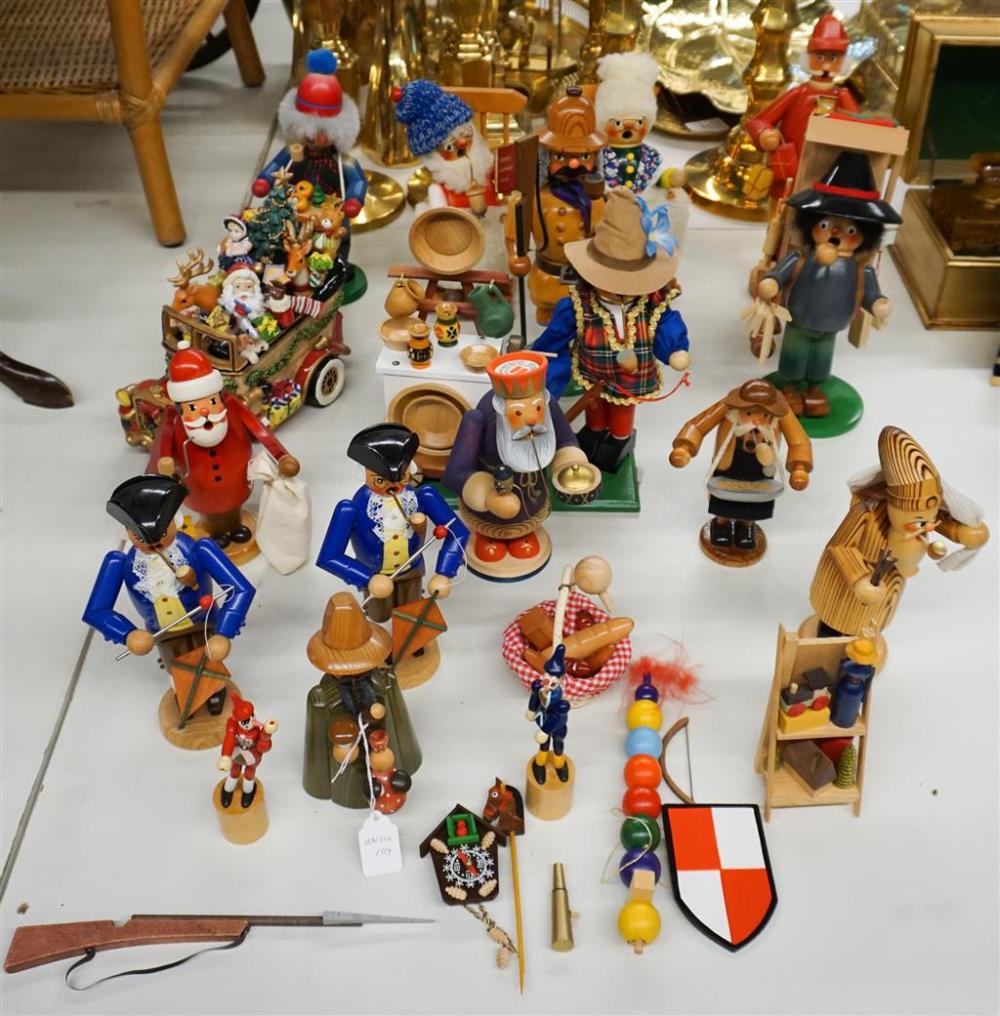 COLLECTION OF GERMAN DECORATED WOOD