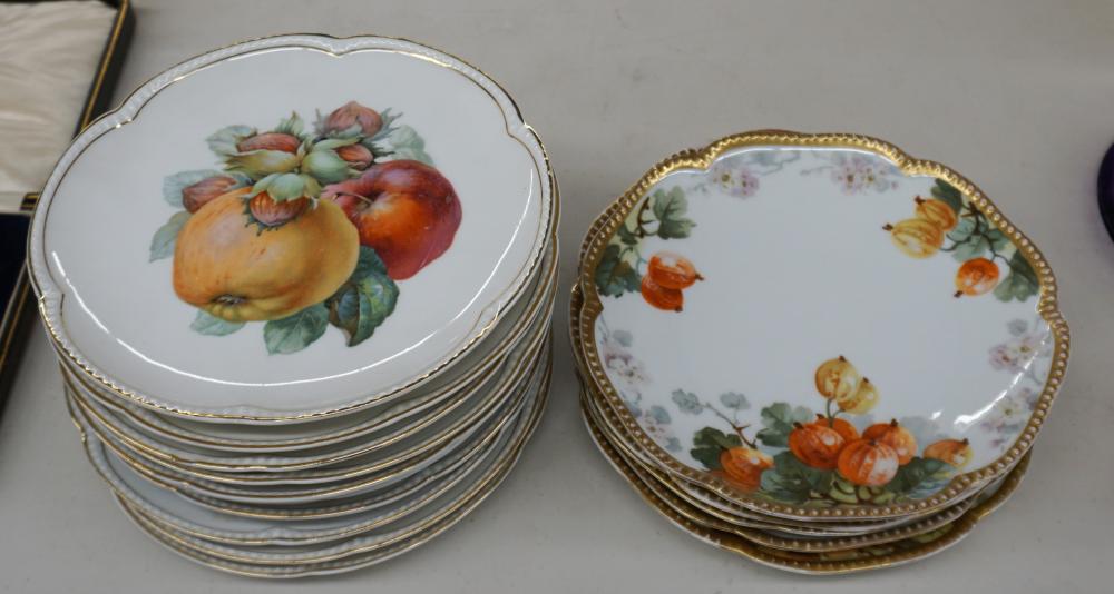 COLLECTION OF GERMAN FRUIT AND GILT
