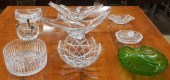 COLLECTION OF GLASS AND CRYSTA