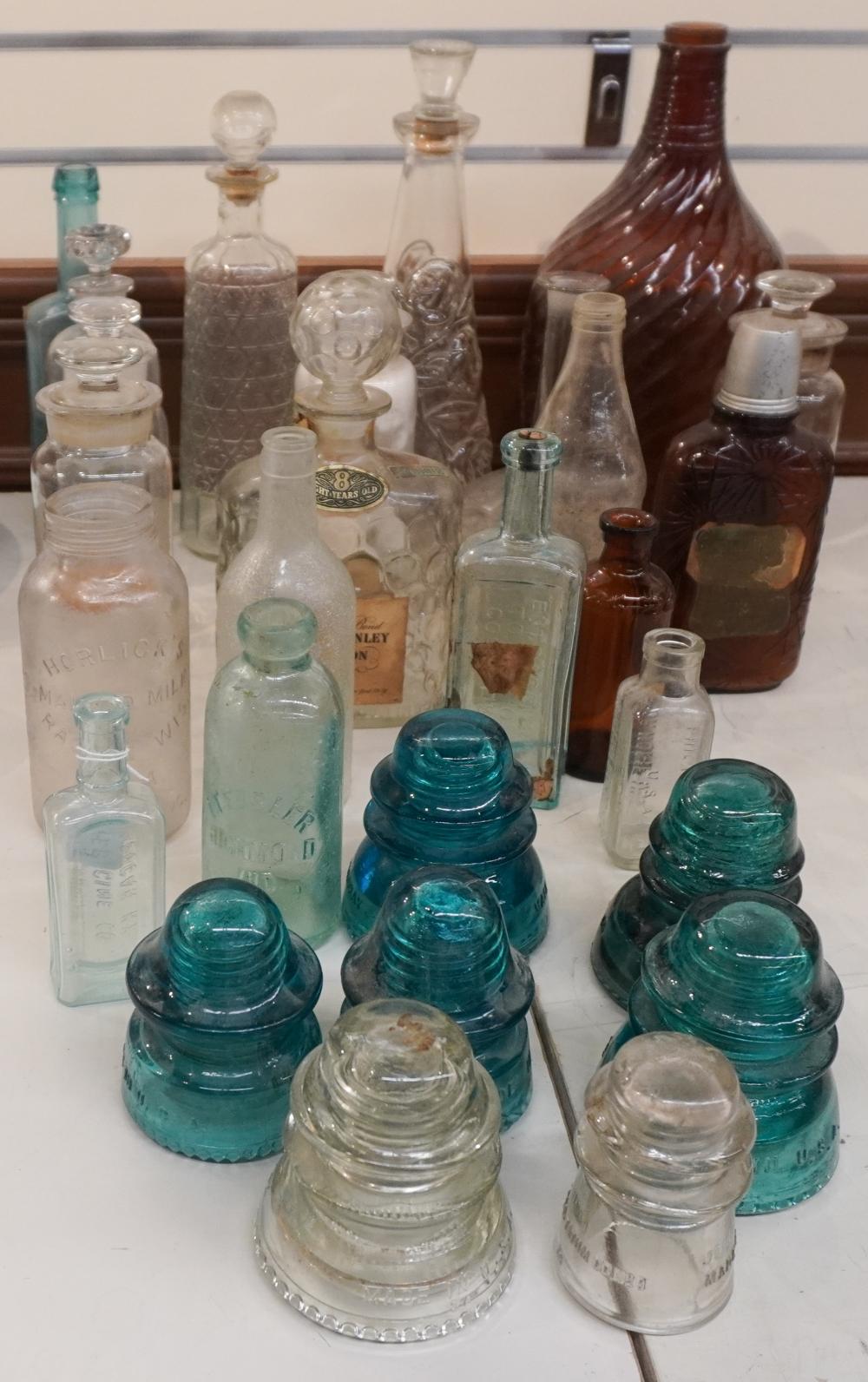 COLLECTION OF GLASS MEDICINE