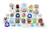 Collection of glass paperweigh