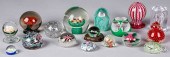COLLECTION OF GLASS PAPERWEIGH
