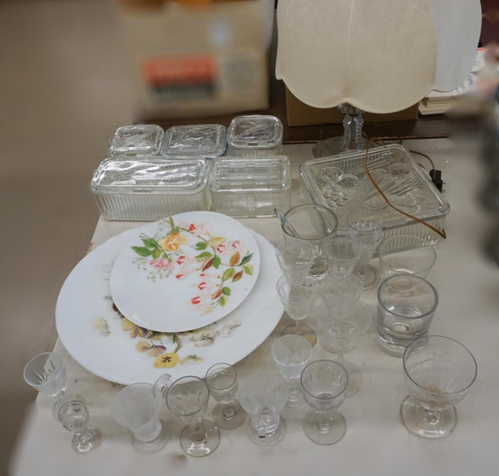 COLLECTION OF GLASS STEMWARE, GLASS