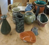 COLLECTION OF GLAZED ART POTTE
