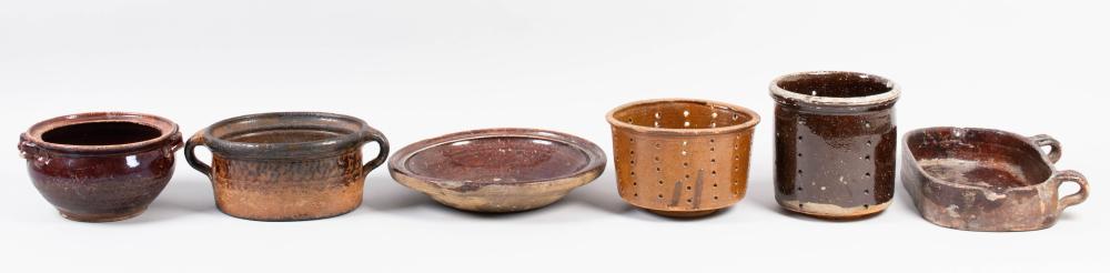 COLLECTION OF GLAZED POTTERY