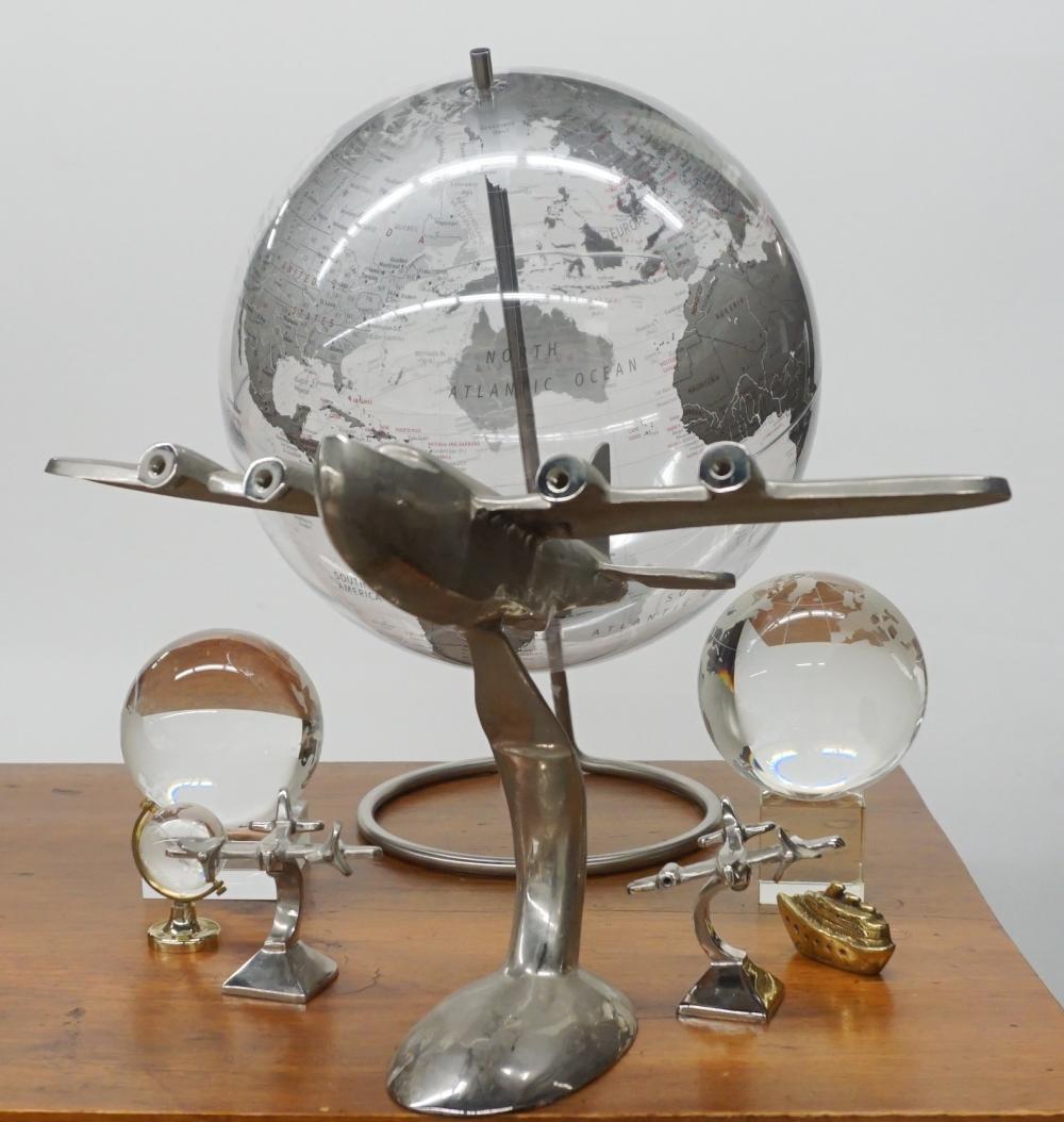 COLLECTION OF GLOBE AND AIRPLANE
