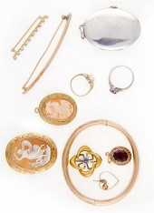 Collection of gold gold-filled