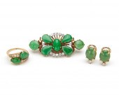 COLLECTION OF GOLD, JADEITE, A