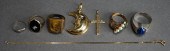 COLLECTION OF GOLD JEWELRY 18K