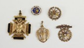COLLECTION OF GOLD MASONIC PEN