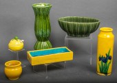COLLECTION OF GREEN & YELLOW C