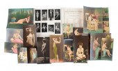 COLLECTION OF HAND-COLORED NUD