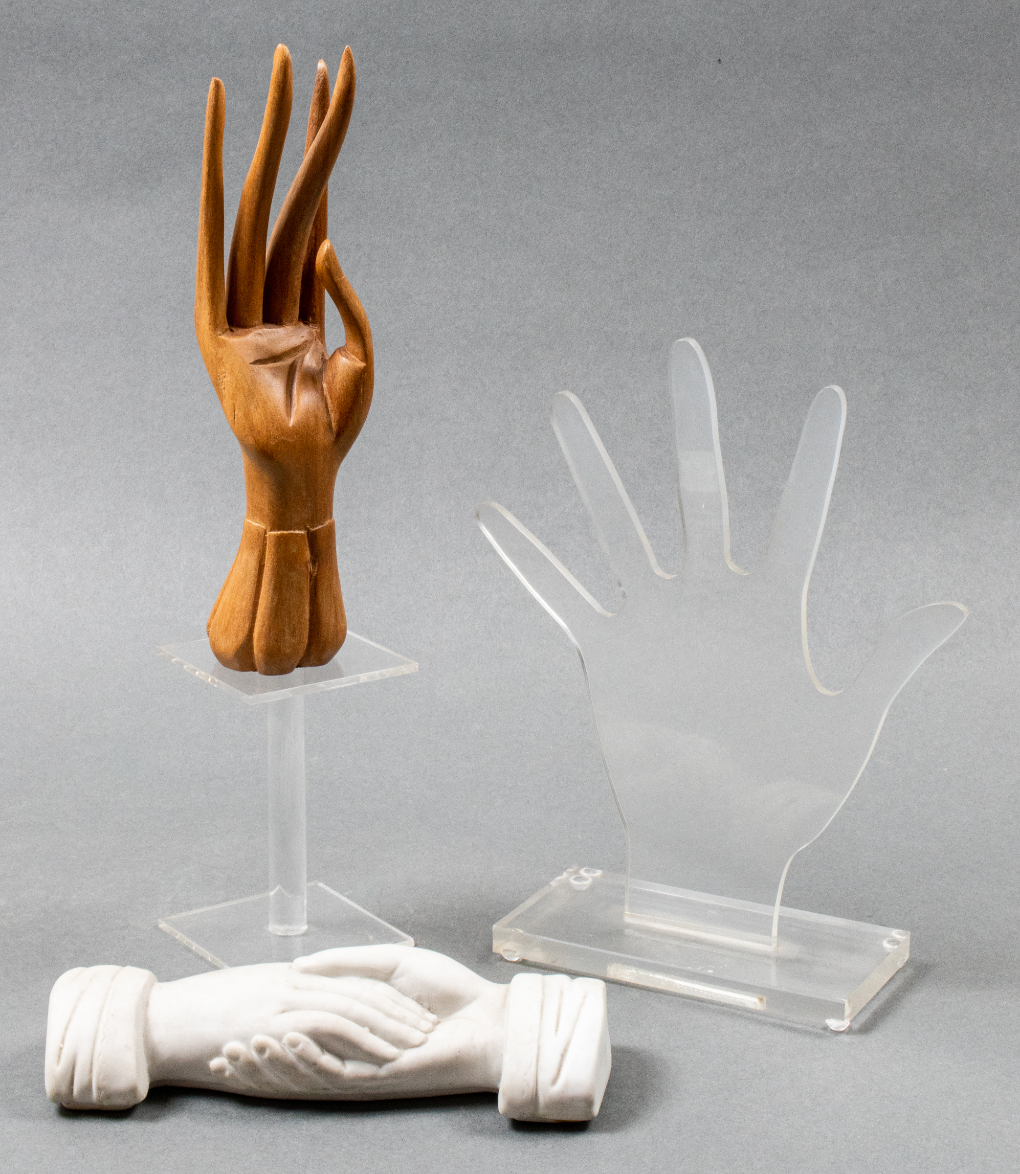 COLLECTION OF HAND SCULPTURES, 3