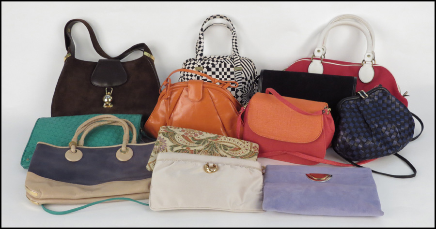 COLLECTION OF HANDBAGS. Includes