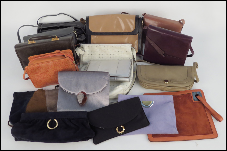 COLLECTION OF HANDBAGS. Includes