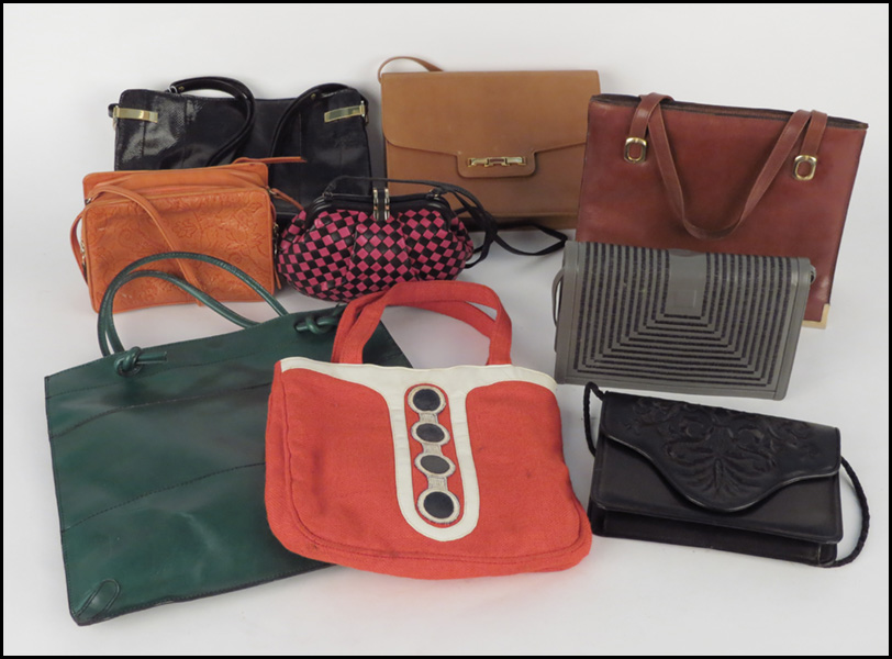 COLLECTION OF HANDBAGS. Includes