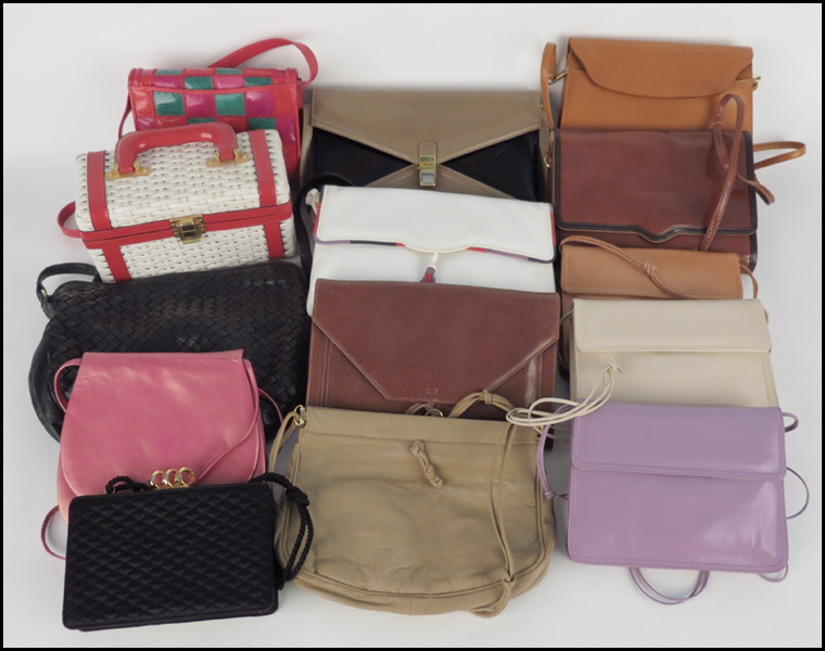 COLLECTION OF HANDBAGS. Includes