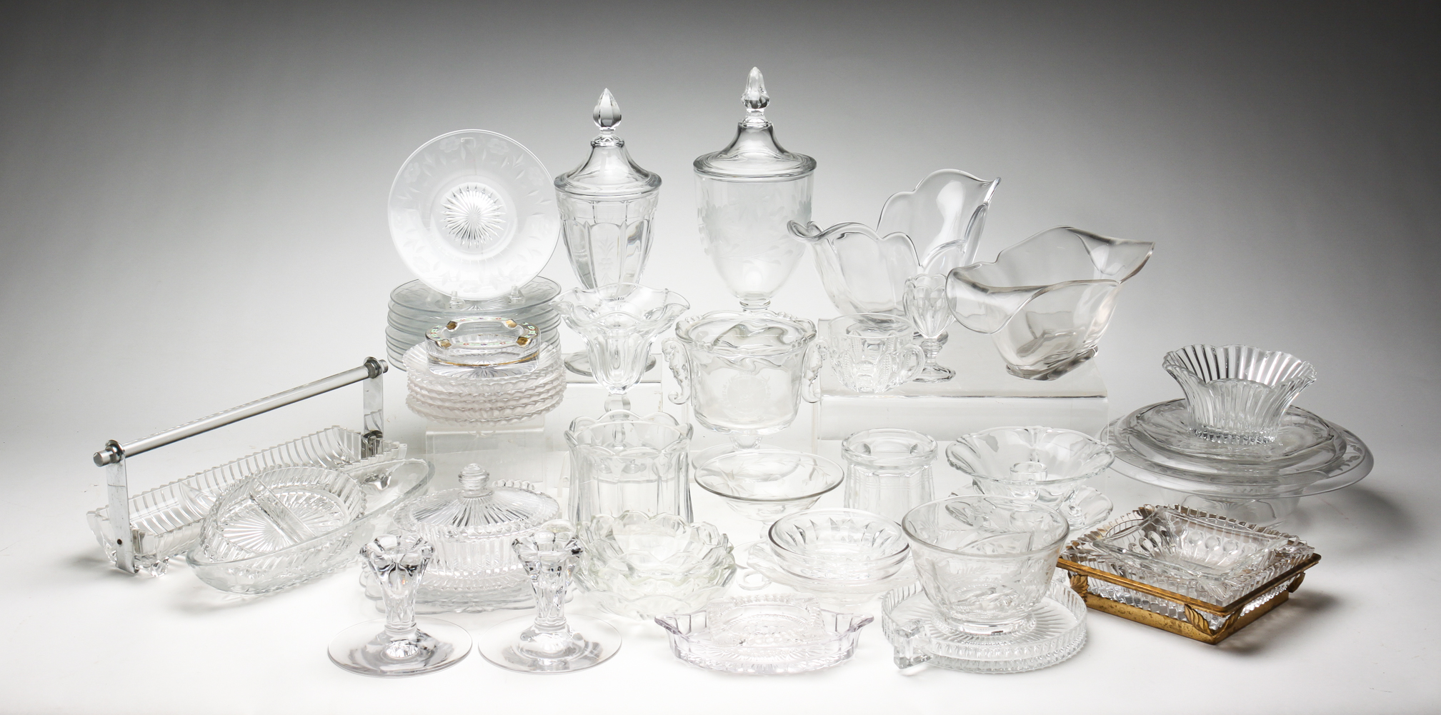 COLLECTION OF HEISEY GLASS. First