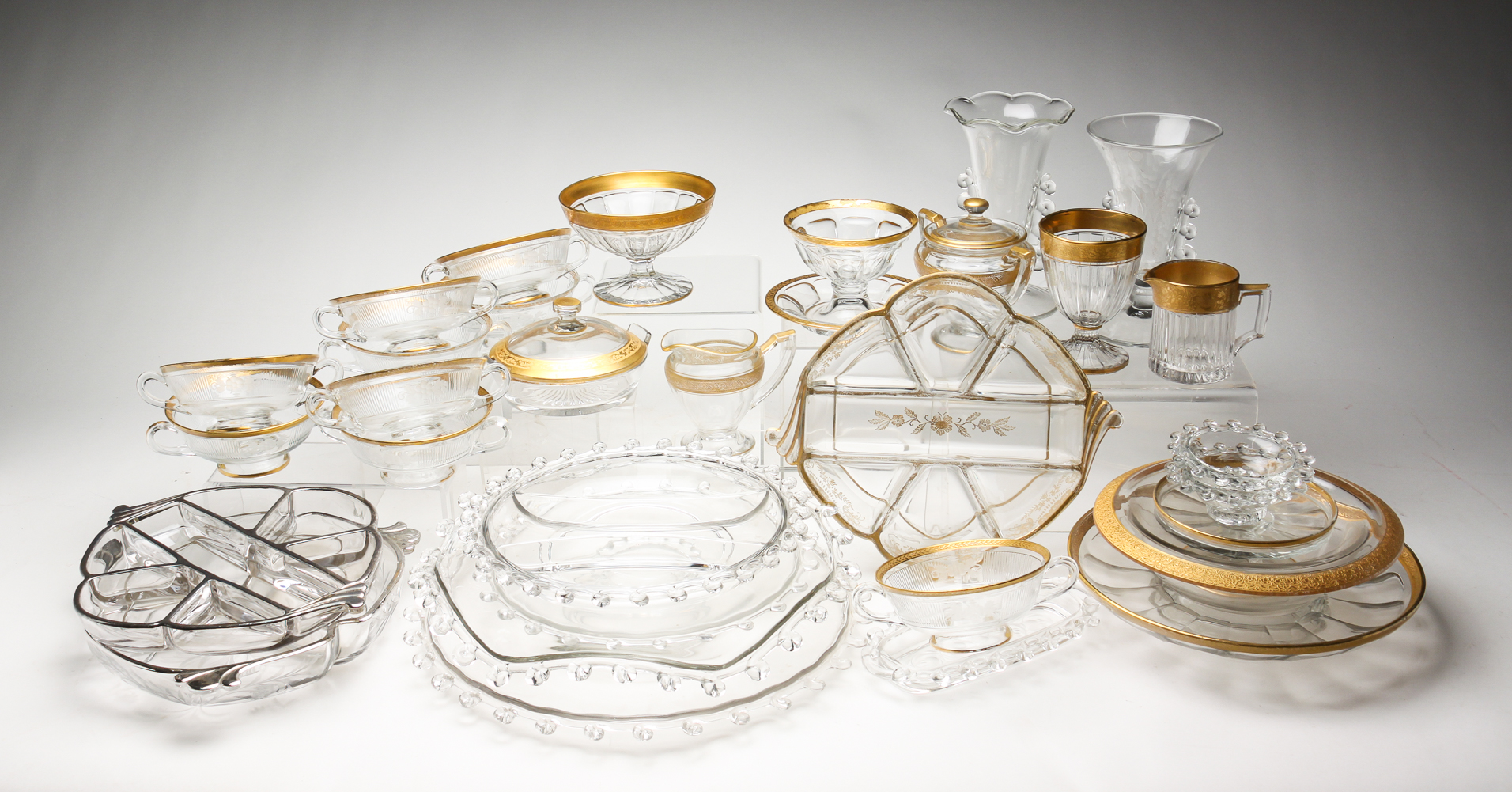 COLLECTION OF HEISEY GLASS. First