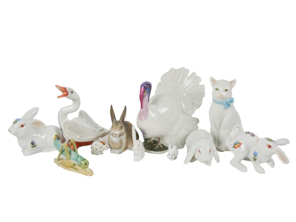 COLLECTION OF HEREND PORCELAIN