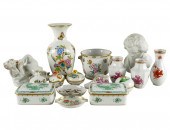 COLLECTION OF HEREND PORCELAIN