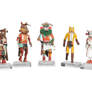 Collection of Hopi Katsina Dolls