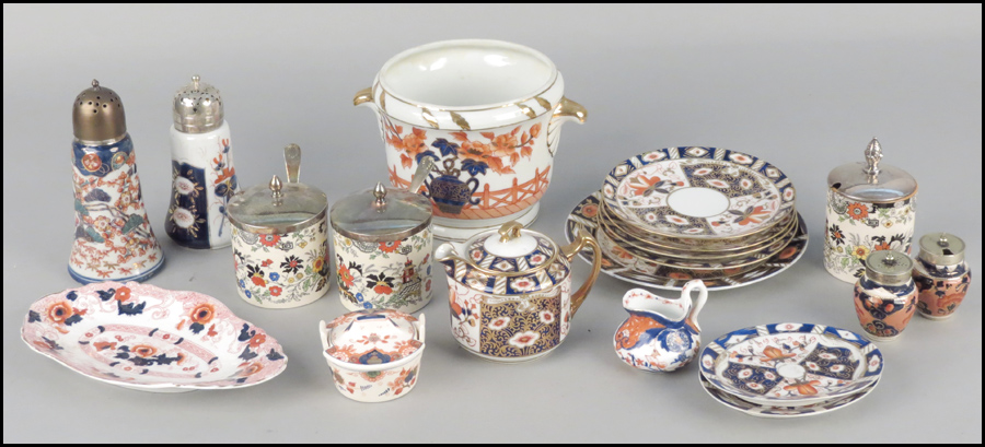 COLLECTION OF IMARI STYLE
