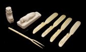 COLLECTION OF INUIT IVORY CARV