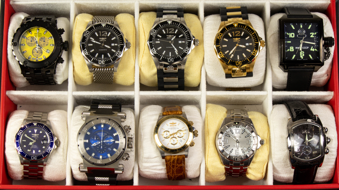 COLLECTION OF INVICTA WATCHES