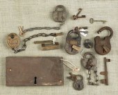 Collection of iron and brass p