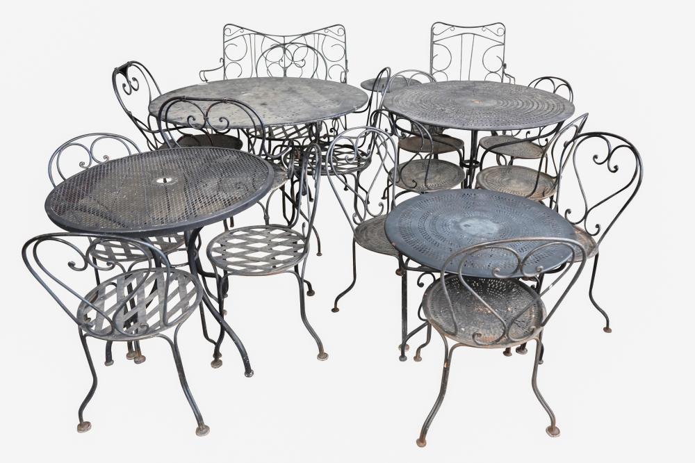 COLLECTION OF IRON PATIO
