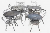 COLLECTION OF IRON PATIO FURNI