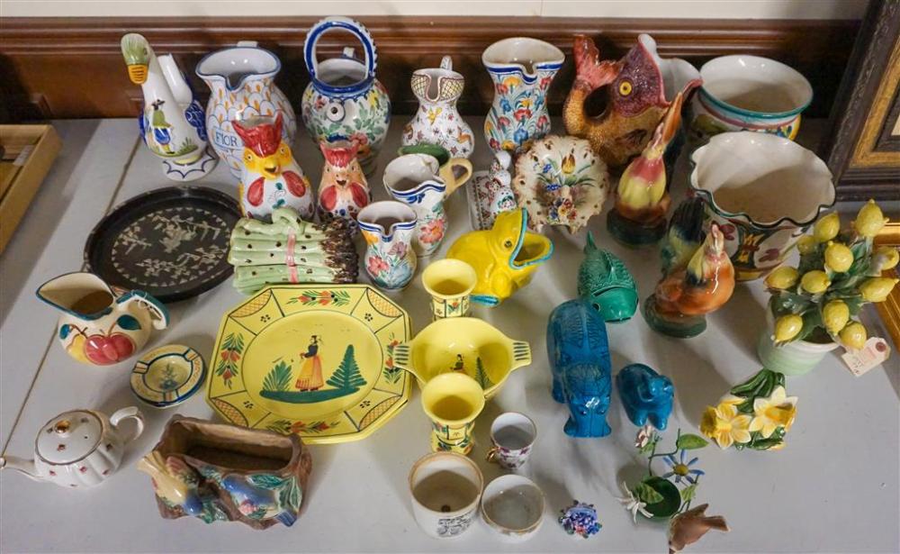 COLLECTION OF ITALIAN CERAMICS,