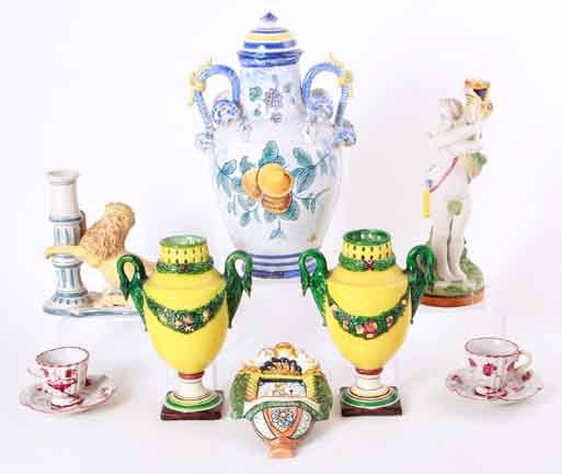 Collection of Italian faience wares