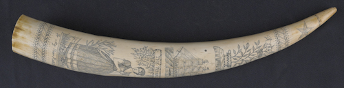 Collection of ivory bone and horn