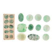 COLLECTION OF JADE BUTTONS AND