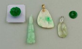 COLLECTION OF JADE ITEMSCOLLEC