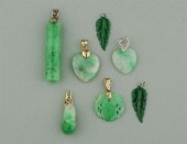 COLLECTION OF JADE PENDANTSCOL