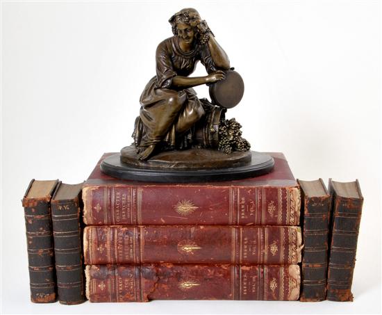 Collection of leatherbound books