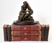 Collection of leatherbound boo