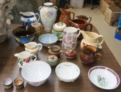 COLLECTION OF MAJOLICA, CERAMI
