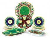 Collection of Majolica platter